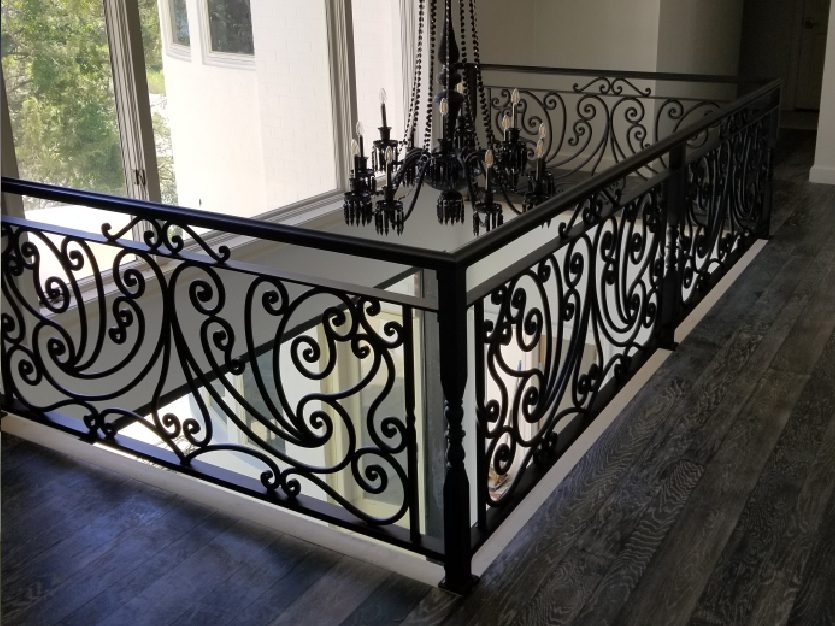 Balcony ornamental iron work indoor